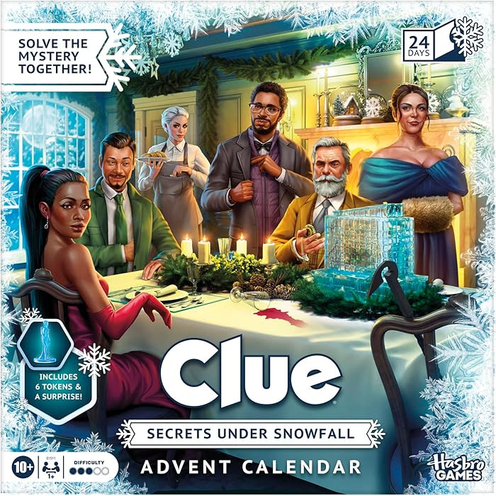 Clue Advent Calendar Family Mystery Games, Ages 10+, 1+ Players | Amazon (US)
