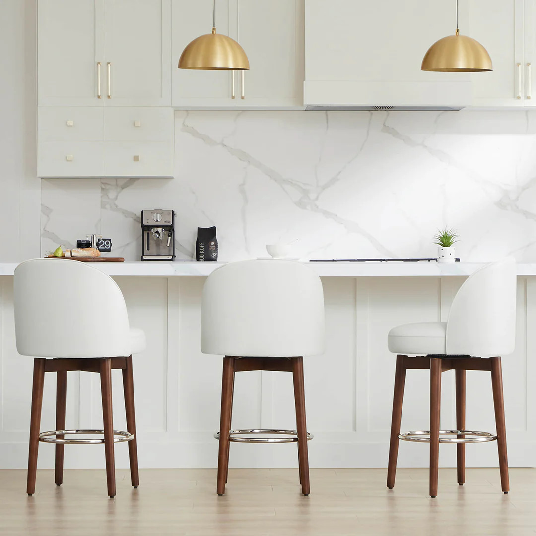 CHITA®️ Rosa Swivel Counter Stool (Set of 2) - chitaliving.com | Chita