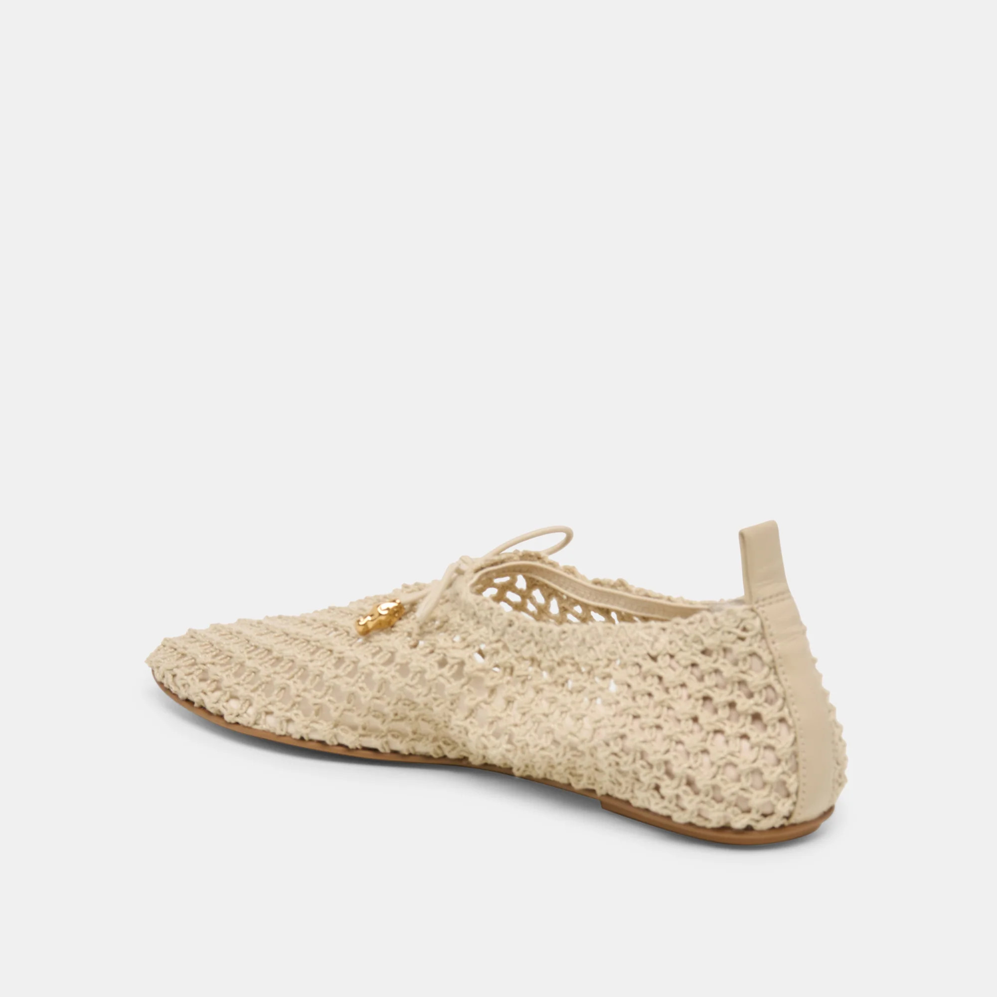 Kaylyn Oatmeal Crochet Flats | Dolce Vita | DolceVita.com