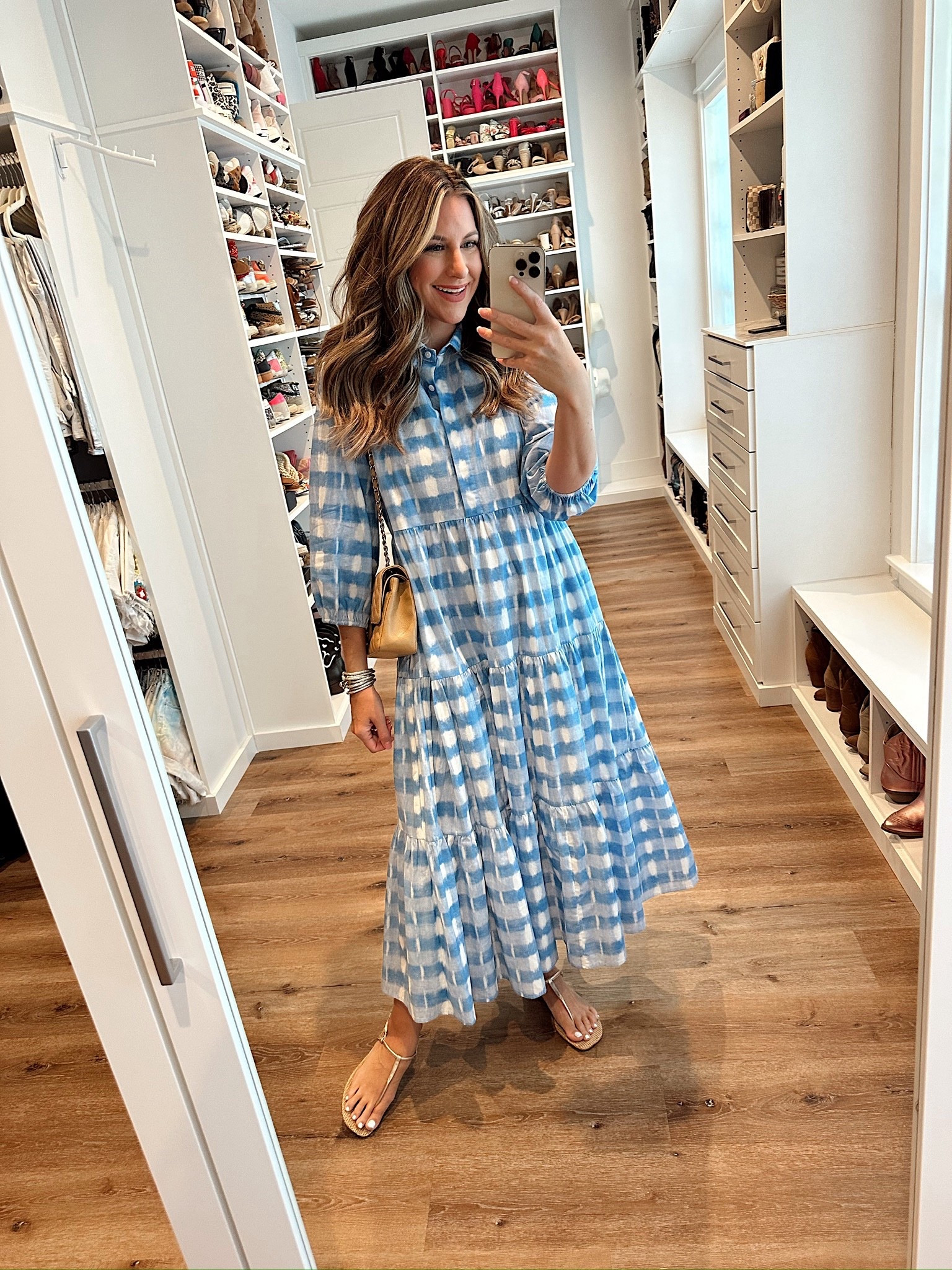 Chic, classic, and budget-friendly. These designer-inspired Amazon finds are the perfect fall dresses and outfits to keep your style elevated without the splurge. 

In a medium blue and white gingham long sleeve maxi, sandals and accessories- fits tts.

shop dandy, tuckernuck, anthropologie, maxi dress, fall dress, fall outfit

#LTKFindsUnder50 #LTKSeasonal #LTKStyleTip