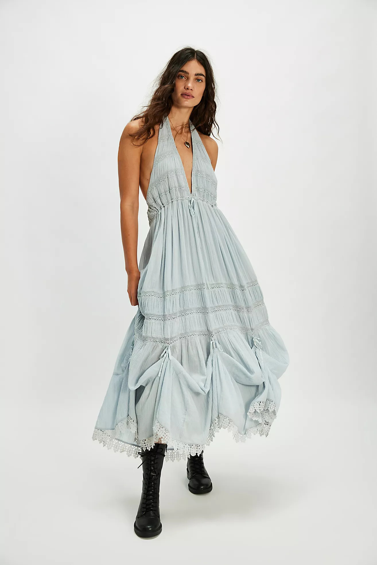 Sunflower Afternoon Bustle Midi Dress | Free People (Global - UK&FR Excluded)