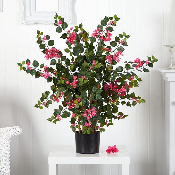 Nearly Natural Bougainvillea Artificial Silk Trees, Pink | Amazon (US)