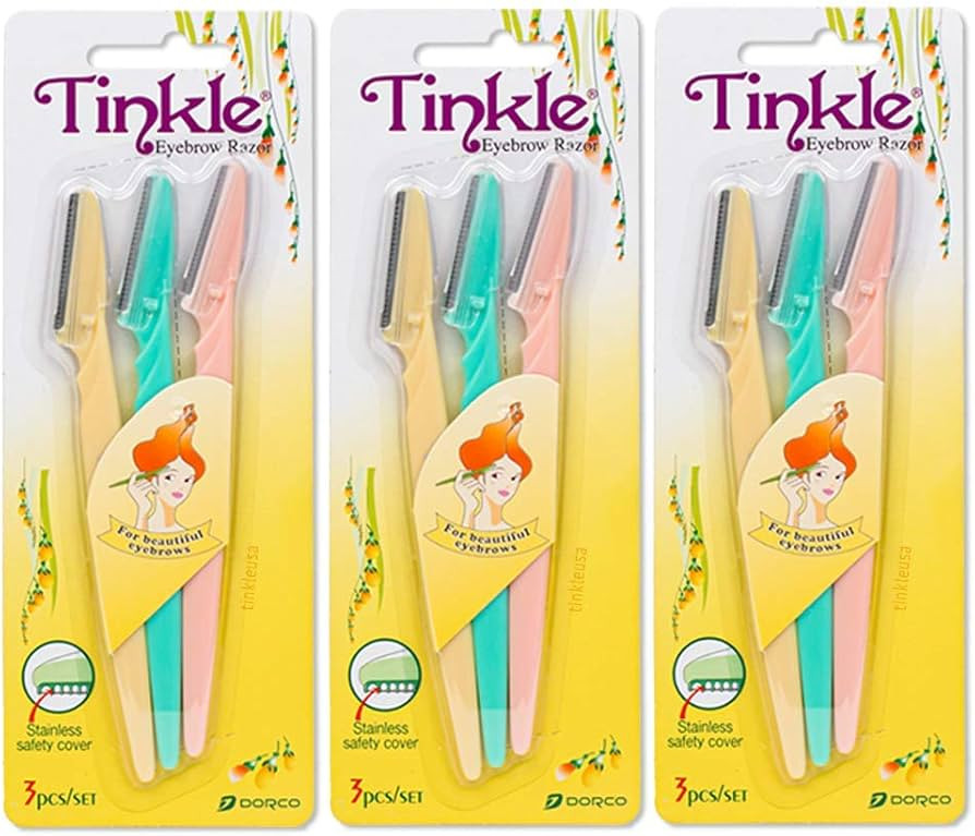 Tinkle Dermaplaning Tool 9ct, Dermaplane Razor for Women, Safe and Easy Peach Fuzz Remover, Eyebr... | Amazon (US)