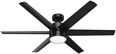 Hunter Fan Company 59624 Solaria Ceiling Fan, 60, Matte Black Finish | Amazon (US)