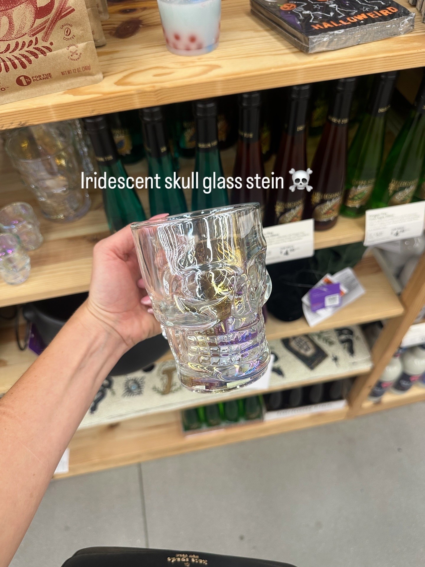 Loving this iridescent skull glass !! 

#LTKFindsUnder50 #LTKHome #LTKStyleTip