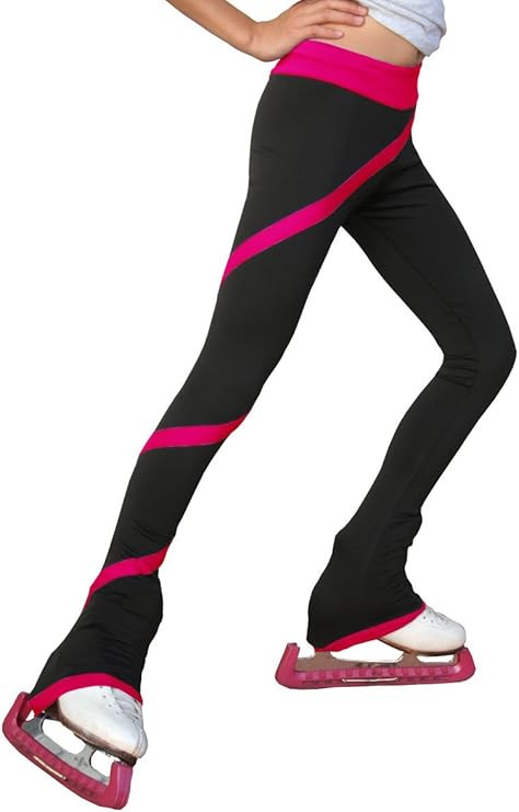 ChloeNoel P636F Spiral Light Weight Fleece Figure Skating Pants | Amazon (US)