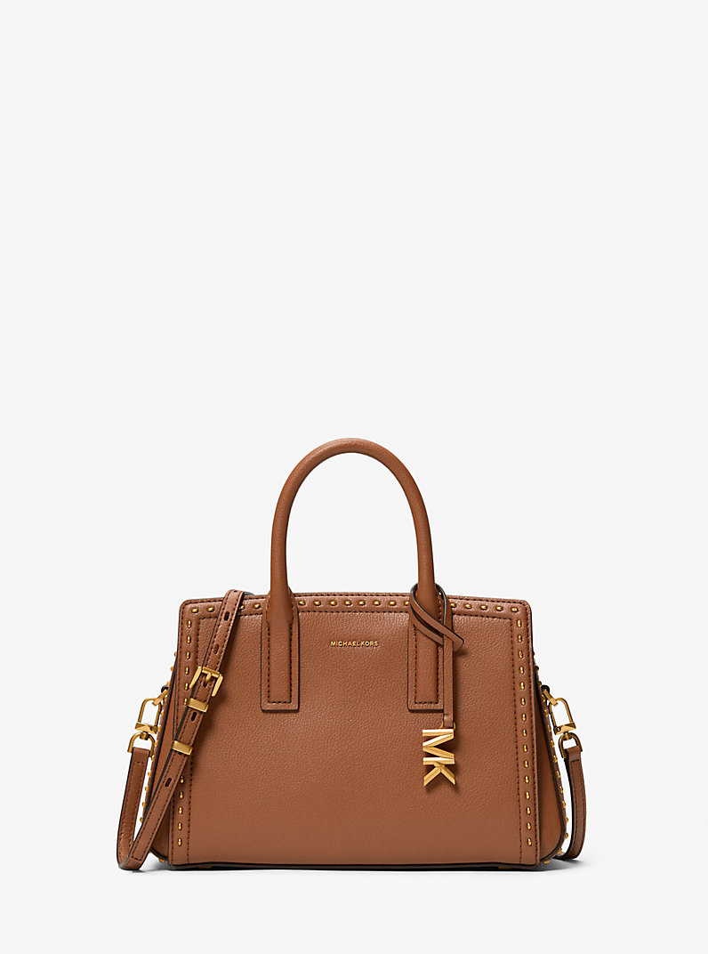 Laila Small Studded Leather Satchel | Michael Kors US