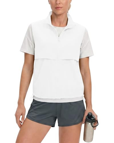 Women's Lightweight Running Vest Stand Collar Zip Up Summer Waistcoat Sleeveless Jacket for Golf ... | Amazon (US)