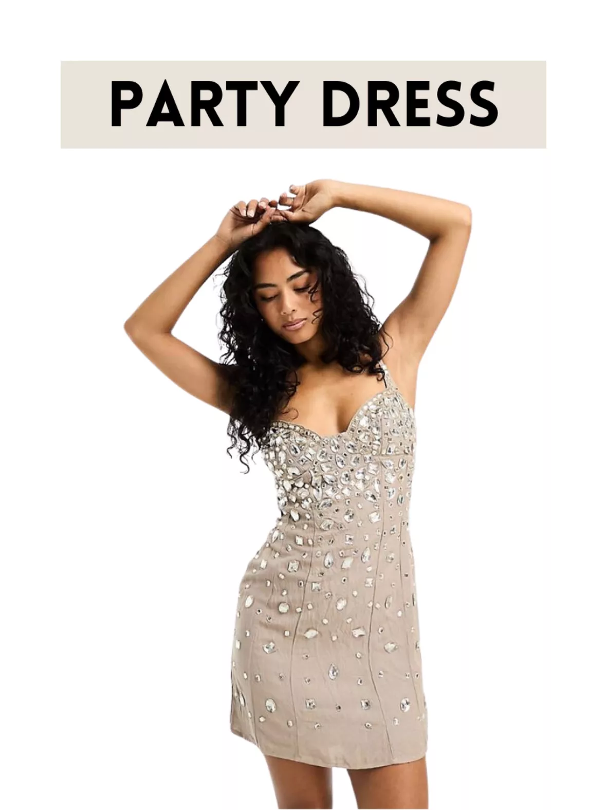 ASOS DESIGN embellished mini dress … curated on LTK
