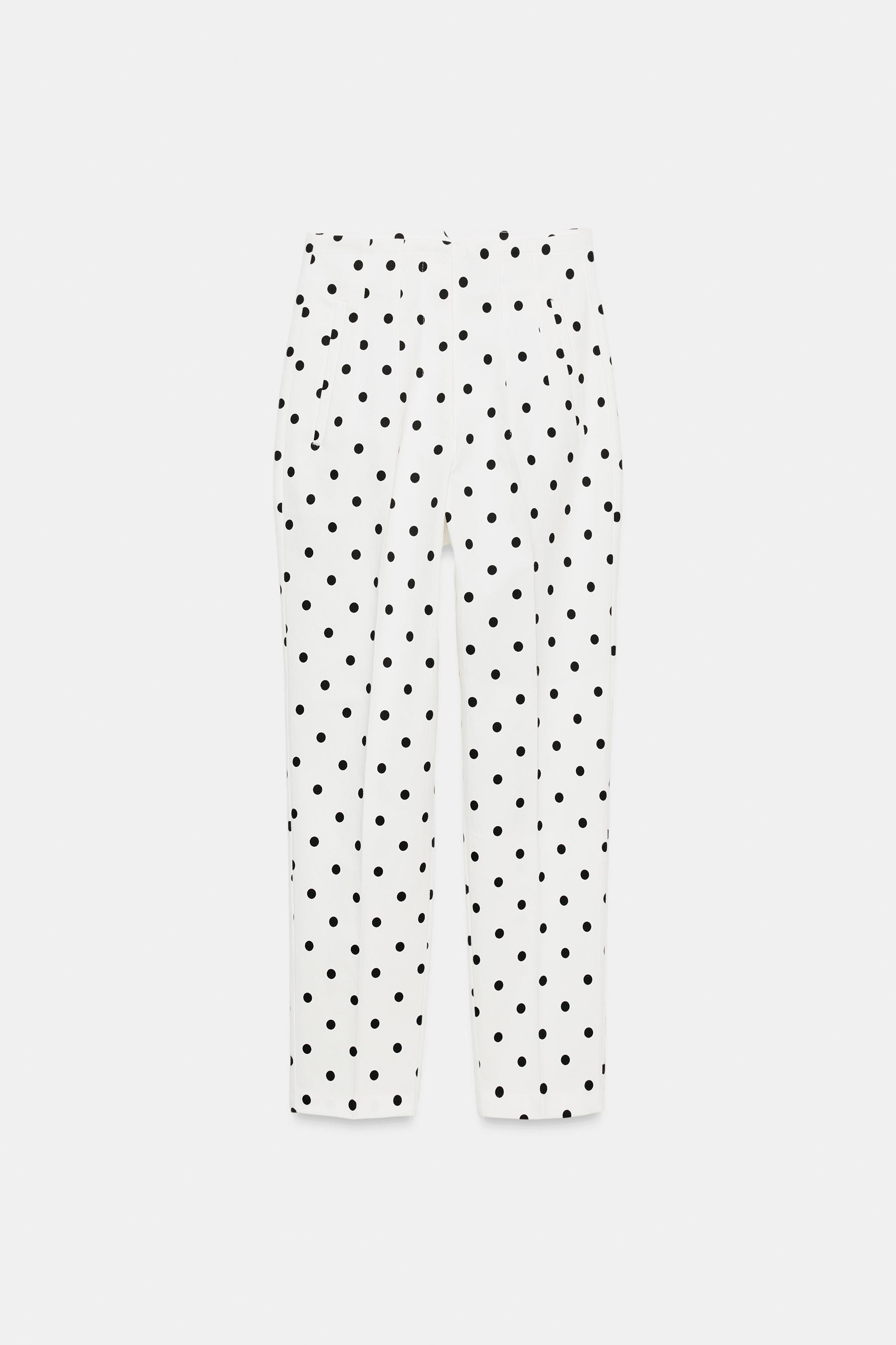 HIGH-WAISTED POLKA DOT PANTS | Zara US