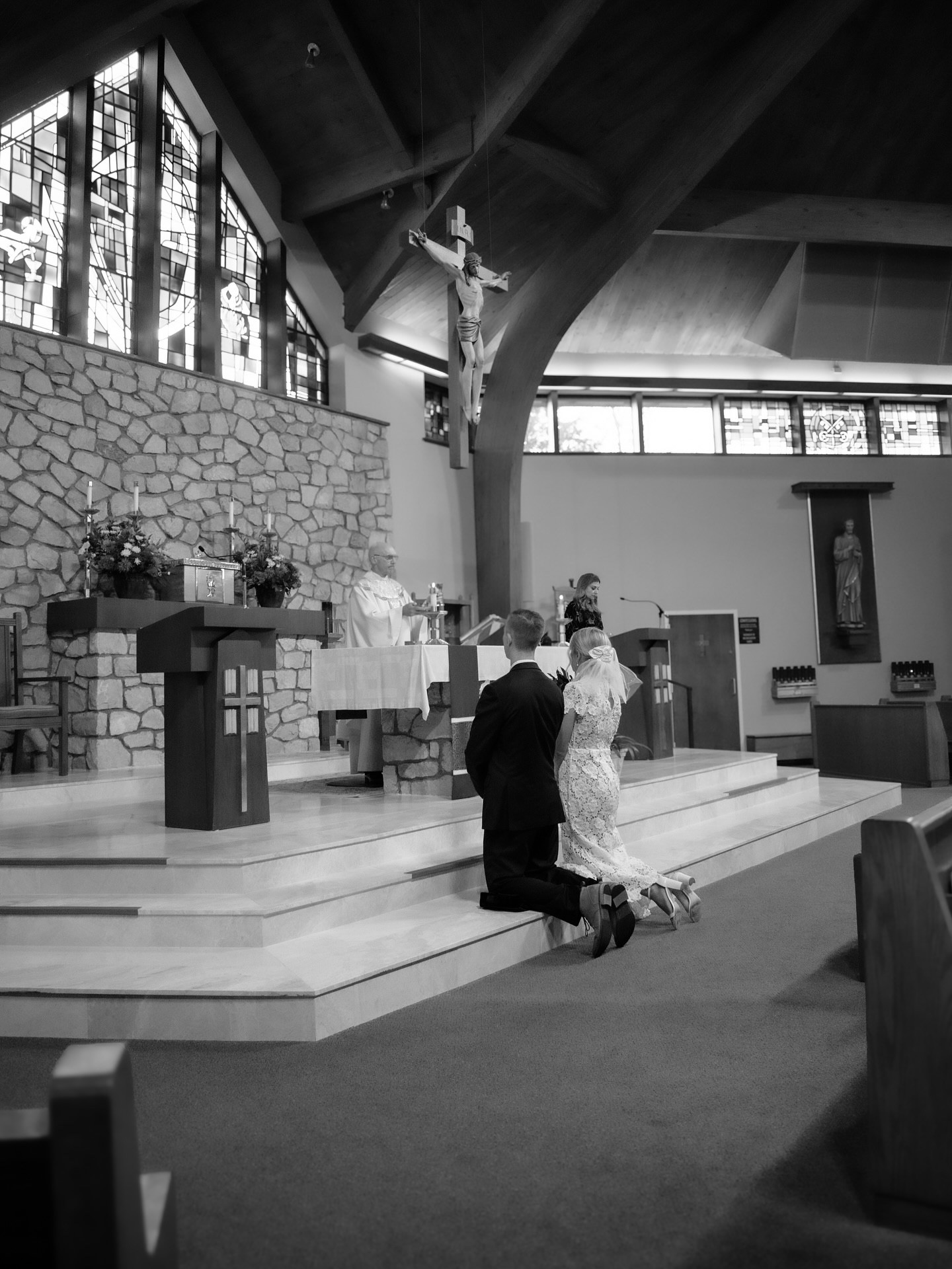 Happy 1st Wedding Anniversary ✨
 
“A private wedding ceremony was held in Norristown, PA at St. Teresa of Avila Parish for our fall 2024 bride, @katierosedelaney on October 3, 2024. Katie + Mike opted for a private, traditional Catholic church ceremony with their bridal party and immediate family before their rehearsal dinner on Thursday evening.

Friday they held their formal ceremony and wedding reception at the Ballroom at Ellis Preserve in Newtown Square, PA (@finleyballrooms).

The bride wore her Mother’s hairpiece and mini veil for the church ceremony - tastefully paired with a classic tea-length lace wedding dress.”

Full wedding feature + photos on the blog ✨

#weddingphotography #photographer #wedding #weddingceremony #churchwedding #paweddings

#LTKBeauty #LTKWedding #LTKSeasonal