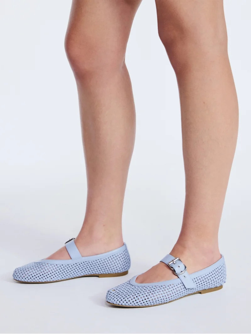 Free Assembly Women's Woven Mary Jane Ballet Flats | Walmart (US)