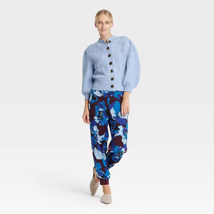 Women's Cardigan - Who What Wear™ Heathered Blue S | Target