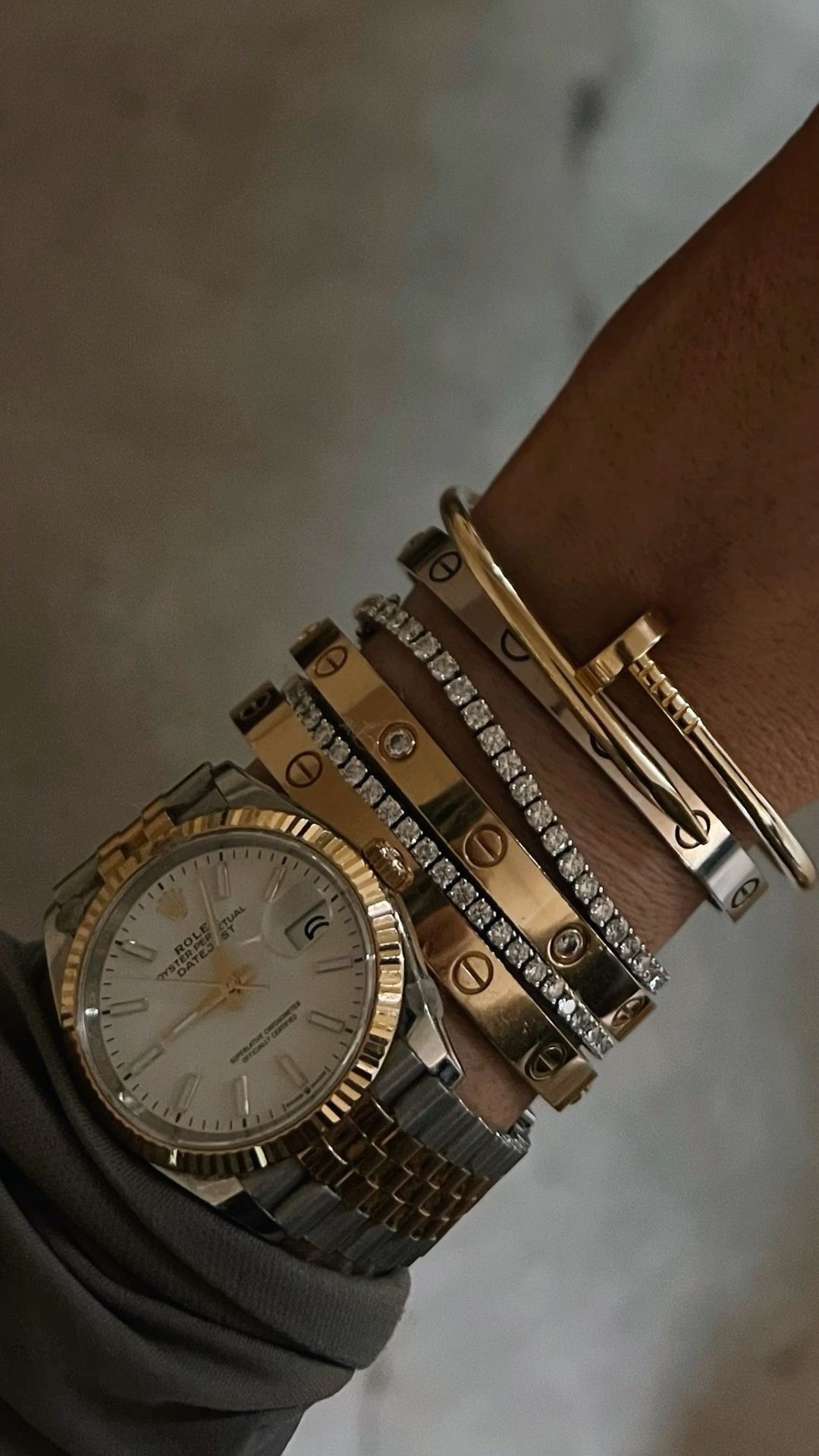 Amazon similar jewelry similar to Rolex, Cartier, and tennis bracelet 