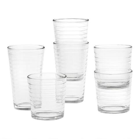 Stacked Glassware 12 Piece Set | World Market