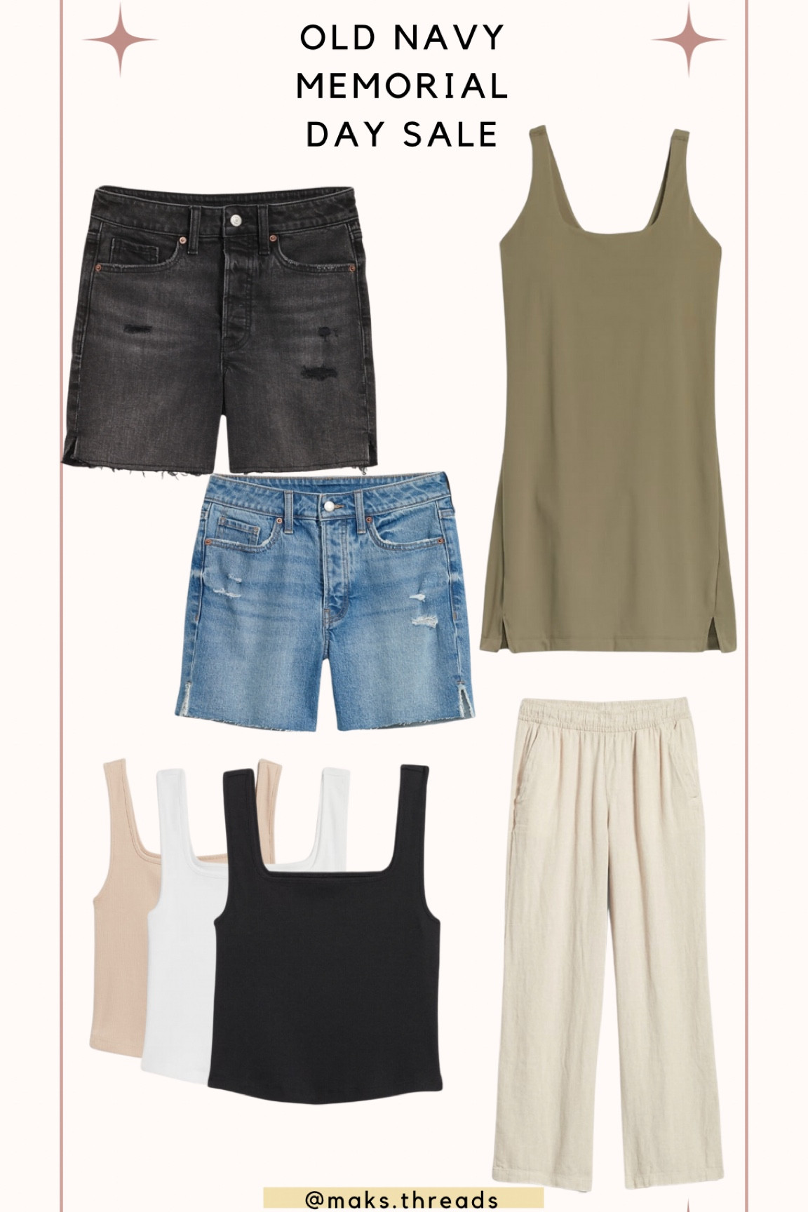 Old Navy 50% off Memorial Day sale — all of my current favs that have quickly become staples
Sizes:
- 16 in shorts (sized up for better fit)
- large in athletic dress
- large in linen pants, love these!
- large in crop tanks, perfect layering piece!
- large in the black swing dress

#LTKcurves #LTKSeasonal #LTKsalealert