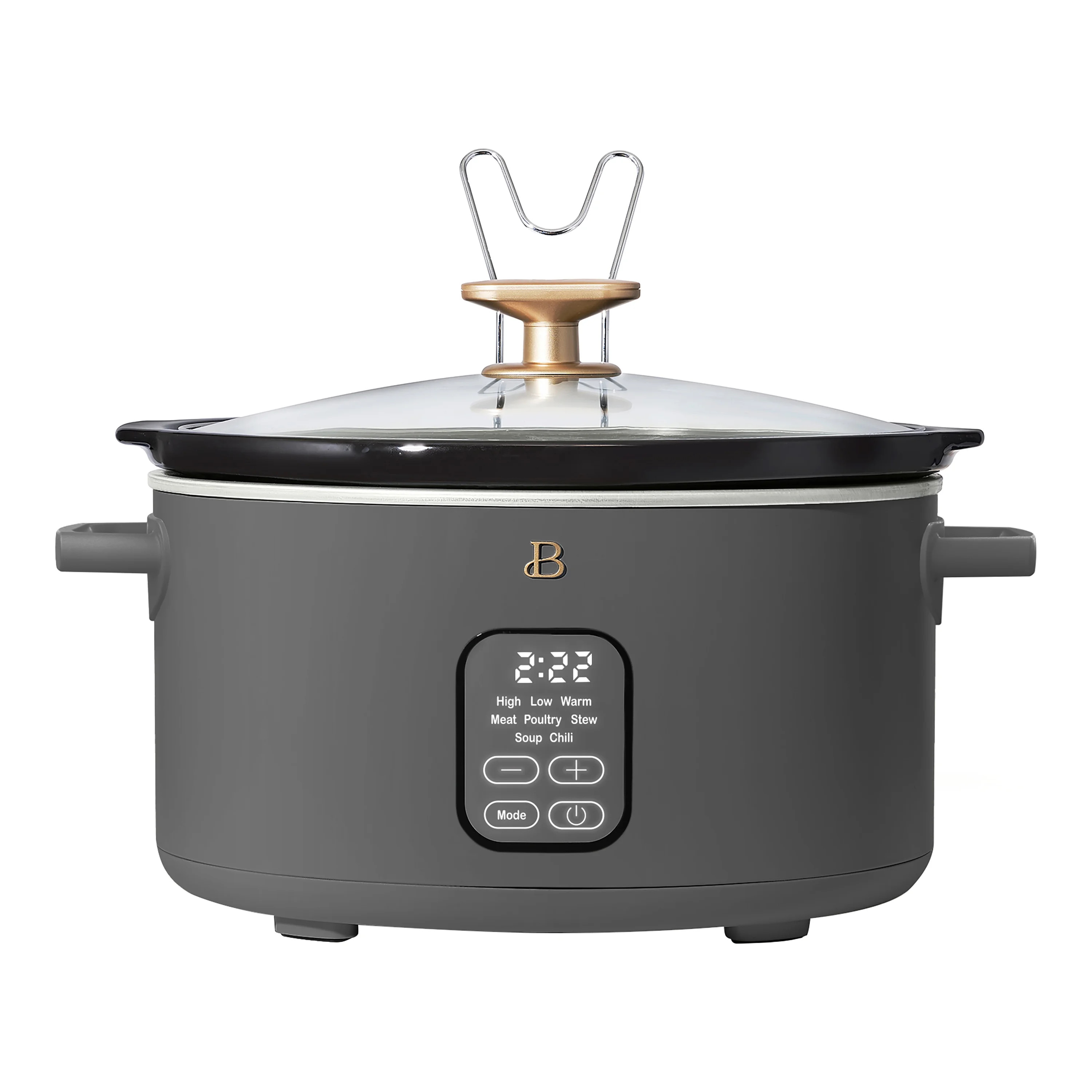 Beautiful 6 Qt Programmable Slow Cooker, Oyster Grey by Drew Barrymore | Walmart (US)