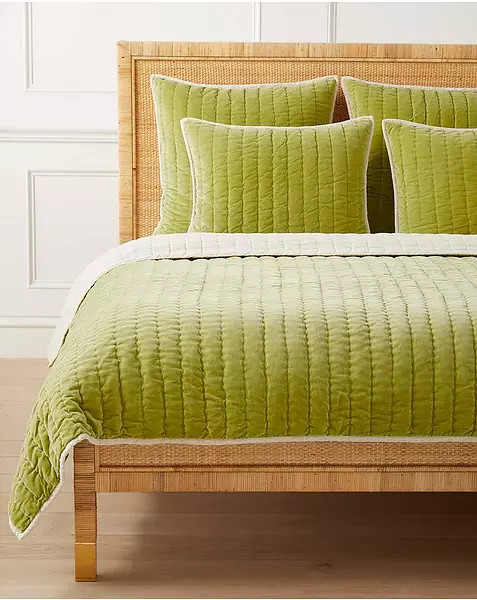Delwood Velvet Quilt | Serena and Lily