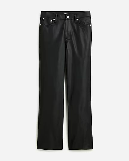 Slim wide-leg pant in faux leather | J.Crew US