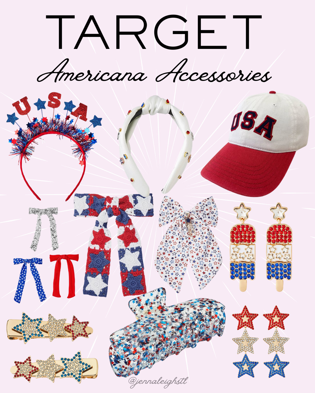 Loving all the red, white, and blue accessory finds at Target right now. Such fun pieces to add a festive pop to your summer outfits without spending a ton. 

 #LTKSeasonal #LTKMidsize #LTKKids