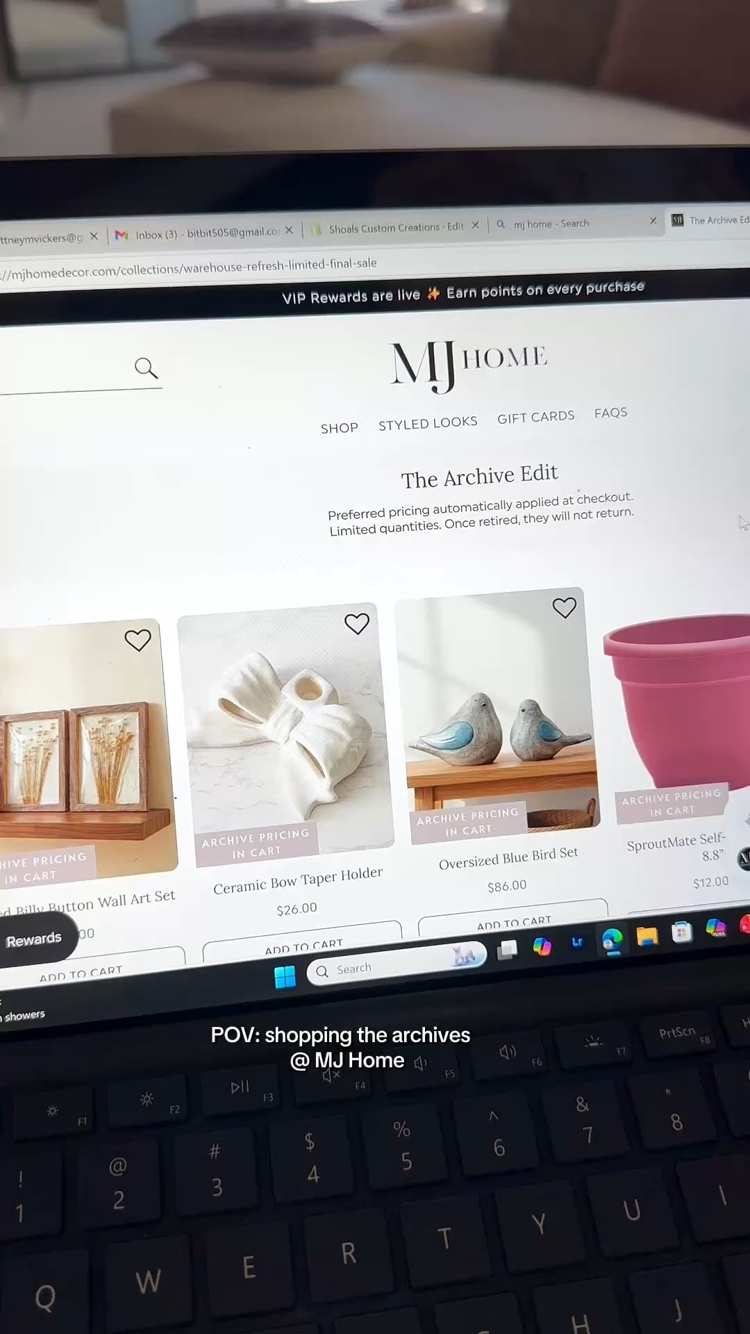 The ✨ MJ Home Archive Collection ✨ is officially live — and the special savings are too good to ignore.

These are the timeless, best-selling pieces you’ve loved before… brought back and marked down for a limited time. If you’ve had your eye on something, this is your sign to grab it before it disappears again.

Classic. Collected. Cozy. And on SALE. 👏

Don’t wait — shop the MJ Home Archive Collection now and snag your favorites before they’re gone. Then hit that follow button so you never miss a restock, sale, or new drop again. 🖤

#MJHome #HomeDecorDeals #ArchiveCollection #ShopHome #HomeStyleFinds 

#LTKSeasonal #LTKhome #LTKsalealert