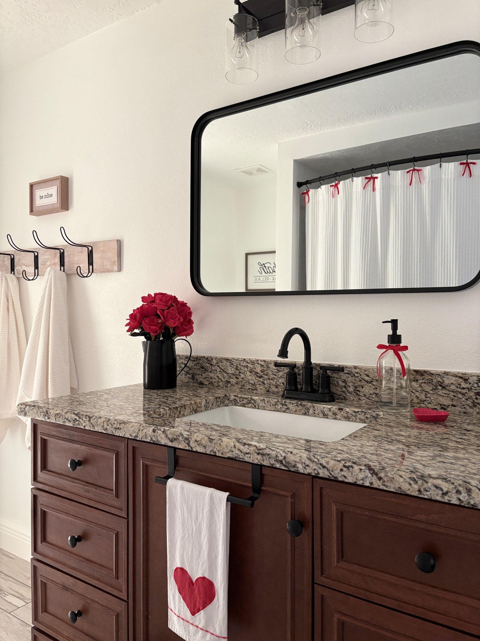 valentines bathroom. valentines. home decor. bathroom decor. valentines faux roses. valentines towels. Amazon finds. 

#LTKSeasonal #LTKHome #LTKFindsUnder50