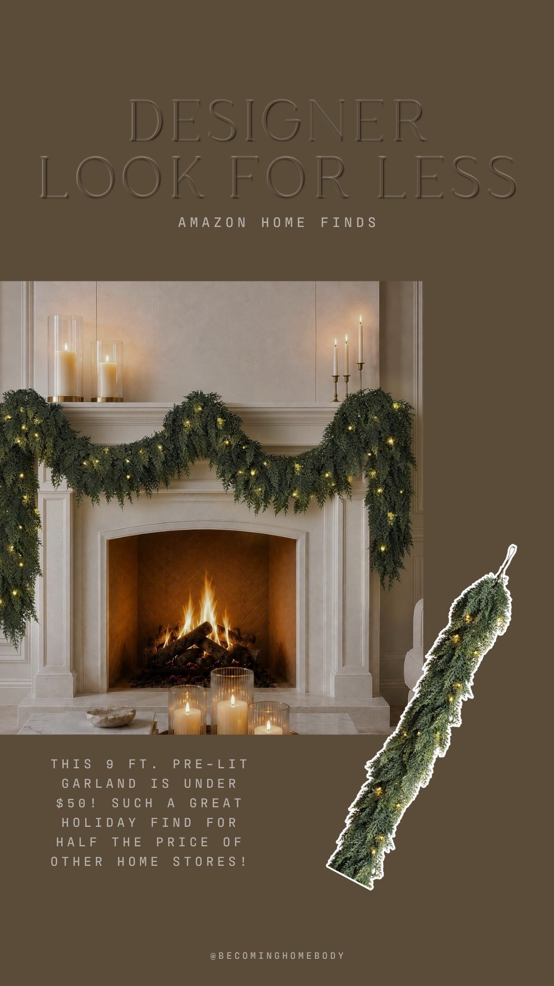 9 ft. pre-lit Christmas garland from Amazon 😍 it’s so pretty and such a great price!

#LTKHome #LTKSeasonal