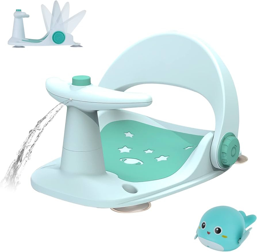 Baby Bath Seat,Infant Baby Bath Tubs Seat, Baby Bathtub Seat for Sit-Up 6 to 18 Months,Baby Bath ... | Amazon (US)