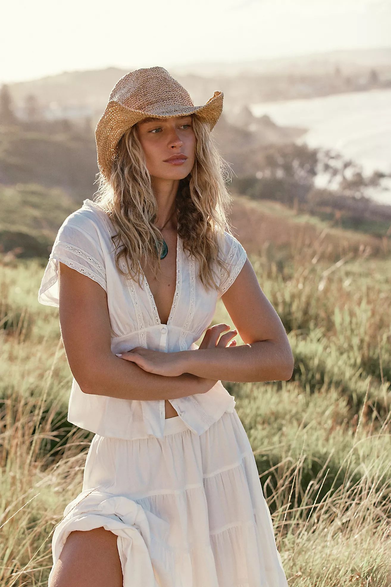 Coconut Island Straw Cowboy Hat | Free People (Global - UK&FR Excluded)