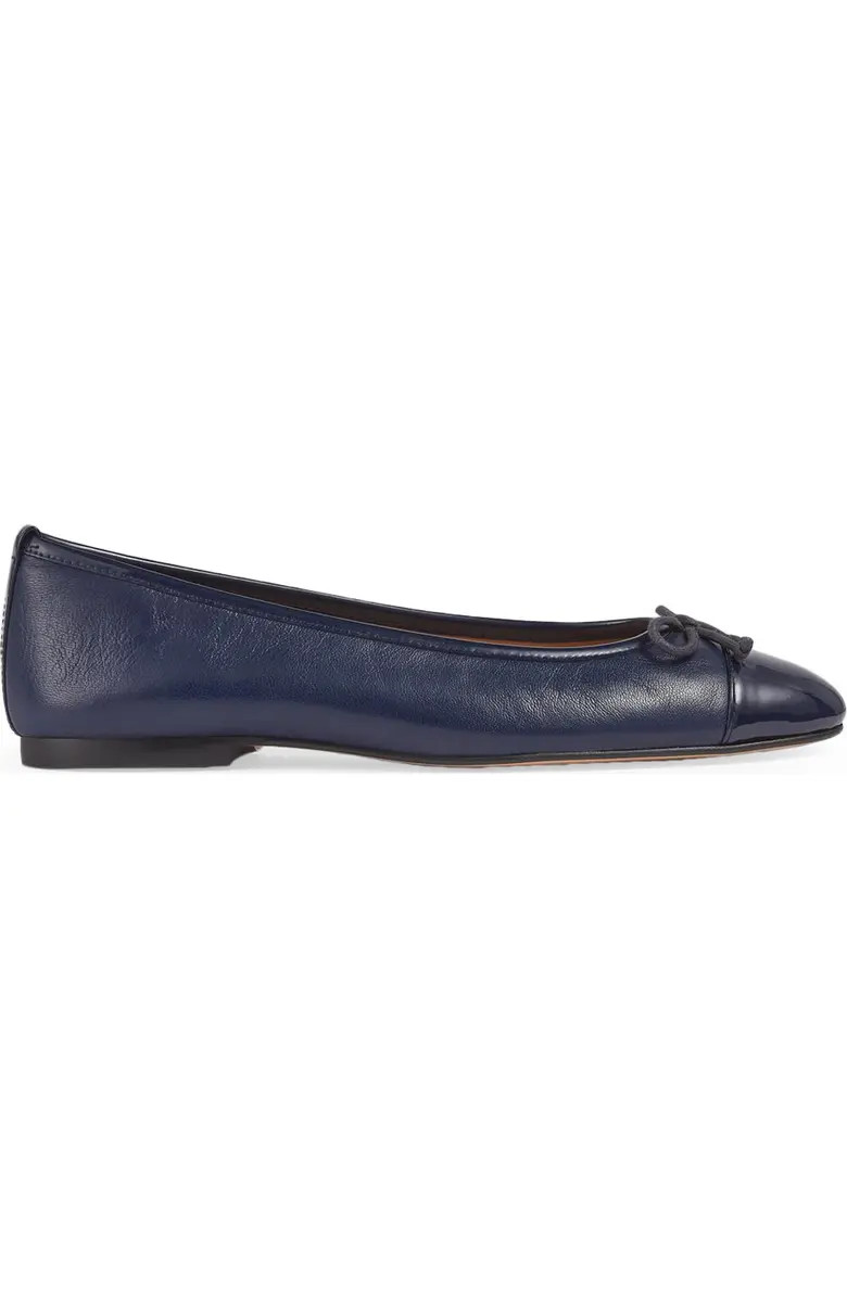 LK Bennett Kara Cap Toe Flat (Women) | Nordstrom | Nordstrom