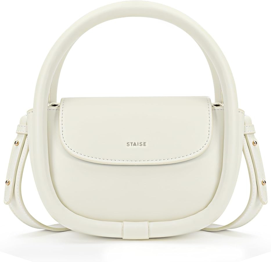 STAISE Designer Top Handle Shoulder Bags for Women, Trendy Mini Crossbody Purses, Women’s Leath... | Amazon (US)