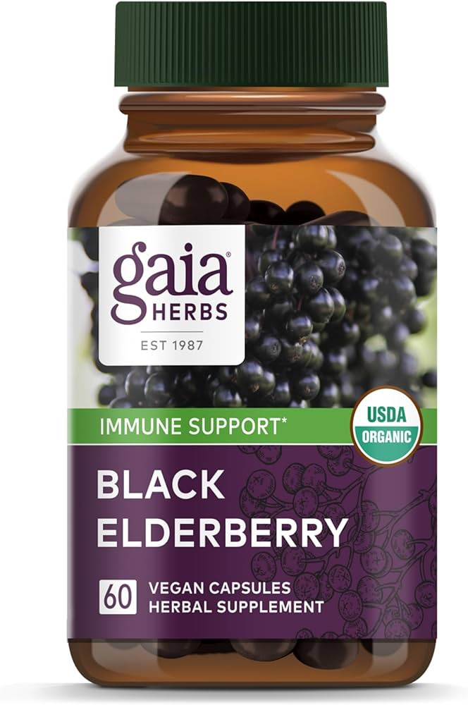 Gaia Herbs Black Elderberry - Daily Immune Support Supplement to Help Maintain Well-Being - with ... | Amazon (US)