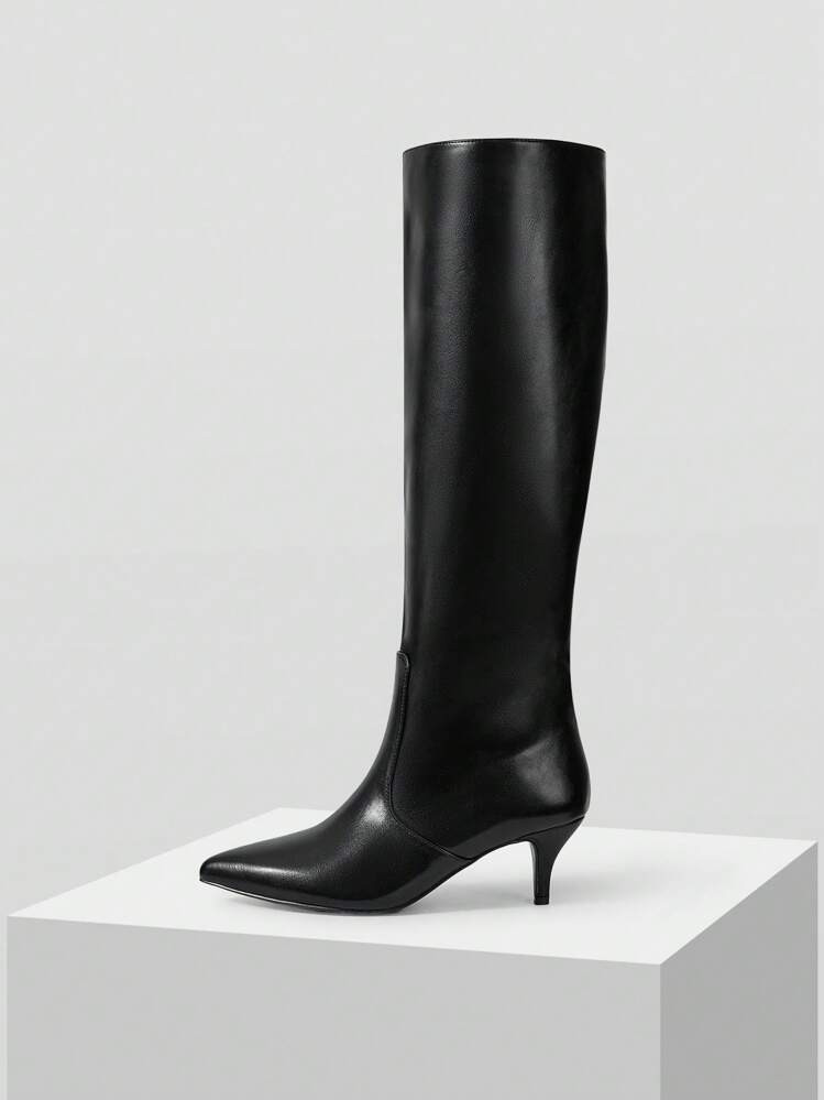 MOTF PREMIUM SOLID COLOR WOMEN'S KNEE-HIGH BOOTS WITH HIGH HEELS VACATION SHOES SUMMER SALE HALLO... | SHEIN