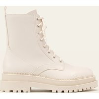 Stradivarius Lace-Up Flat Ankle Boots Ecru 2 | Stradivarius (UK)