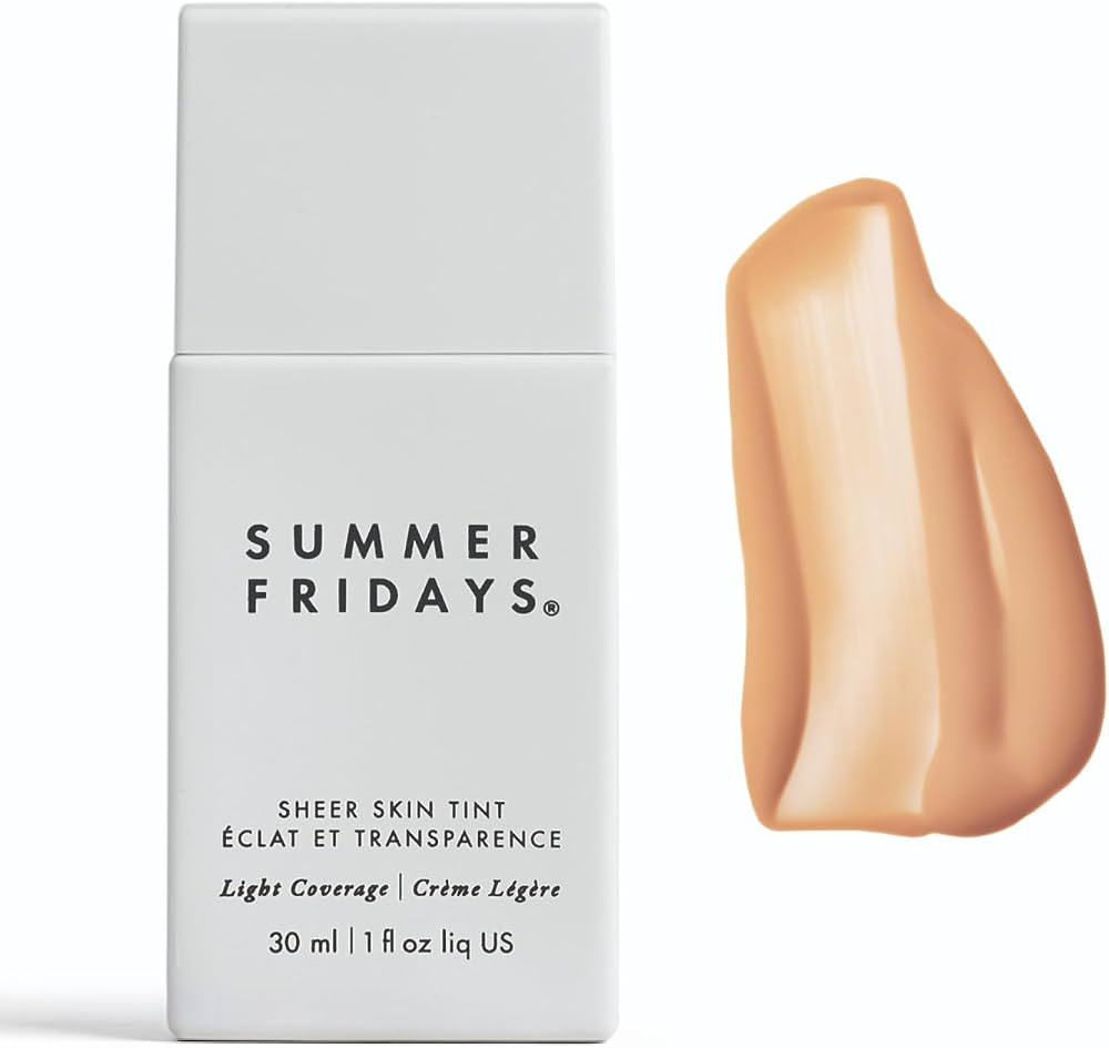 Summer Fridays Sheer Skin Tint - Tinted Moisturizer with Hyaluronic Acid - Helps Diminish Uneven ... | Amazon (US)