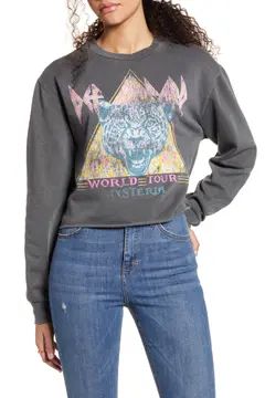 Def Leppard Crop Sweatshirt | Nordstrom