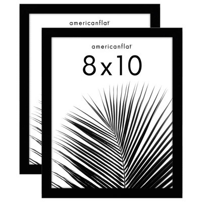 Americanflat 2 Pack of 8x10 Frames - Plexiglass Cover - Black | Target