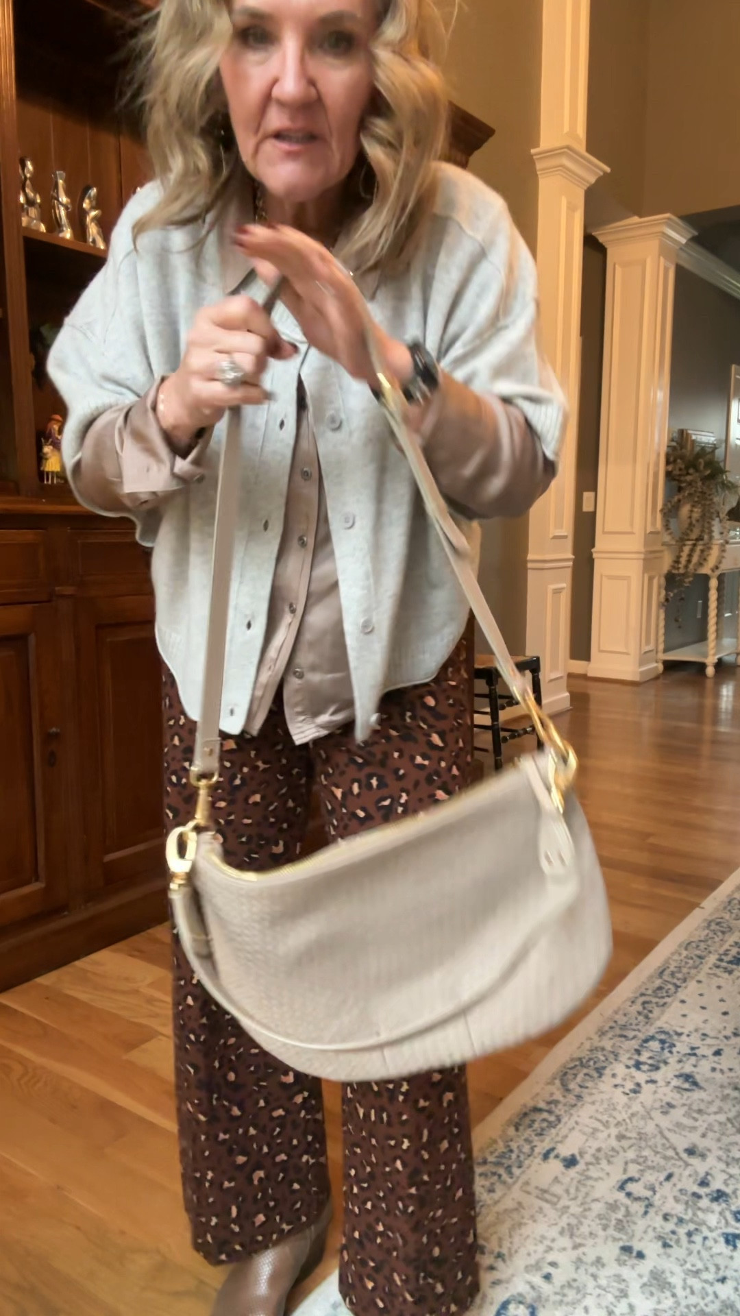 Quince bag has been a favorite! It inspired by ClareV. Also comes in cognac and black. 

Anthro Colette pants cashmere sweater brown boots 

#LTKItBag #LTKOver40 #LTKWorkwear