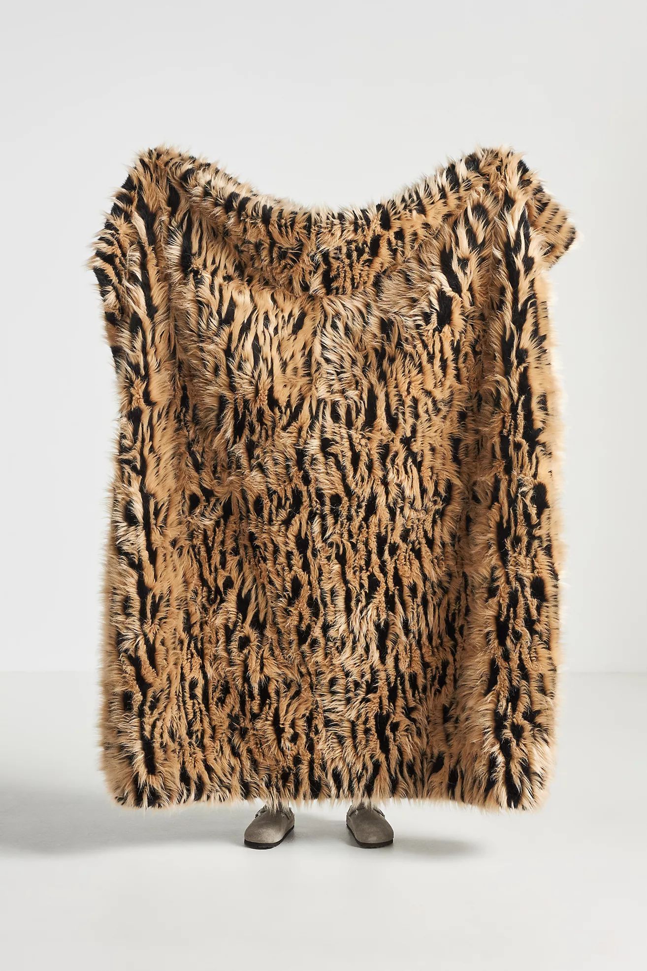 Tatum Faux Fur Throw Blanket | Anthropologie (US)