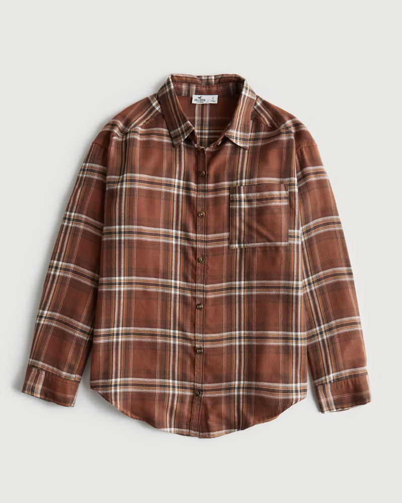 Oversized Flannel Shirt | Hollister (US)
