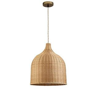 ELE Light & Decor Reely 1-Light Brown Pendant Design Pendant Light | The Home Depot