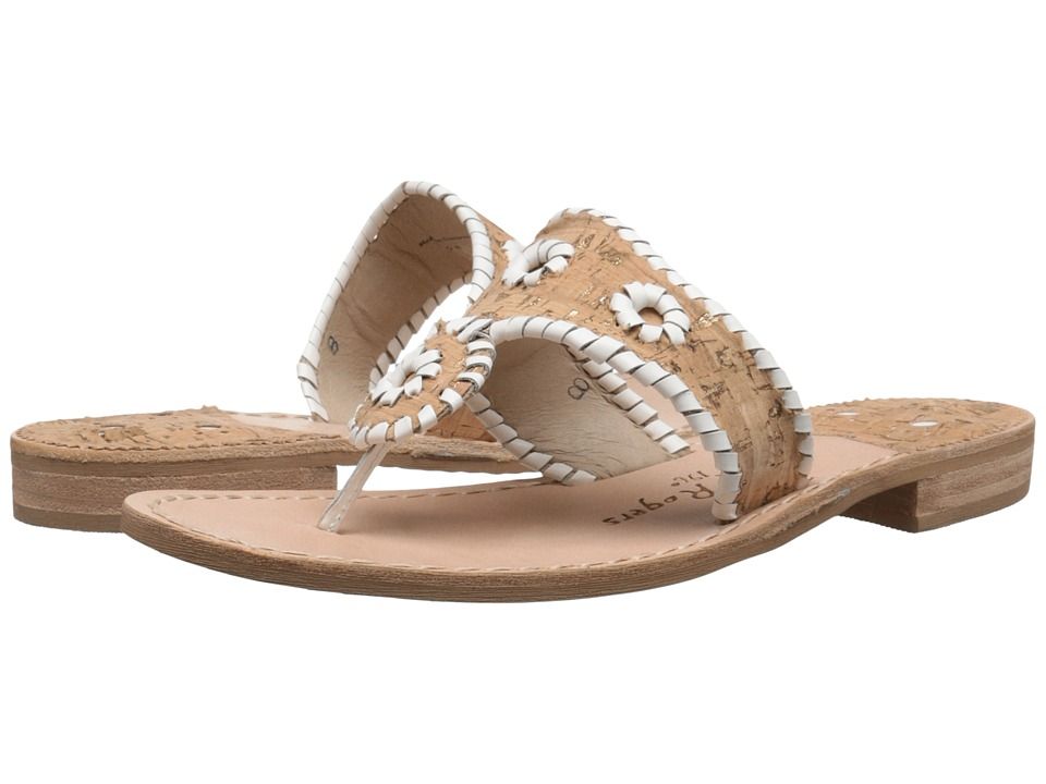Jack Rogers - Napa Valley (Cork/White) Women's Sandals | 6pm