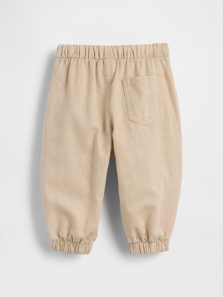 Baby Linen-Cotton Pull-On Barrel Pants | Gap (US)