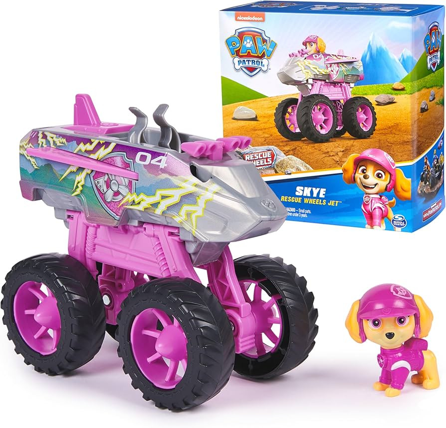 Paw Patrol: Rescue Wheels Skye’s Jet, Toy Truck with Transformation into Jet-Mode and Collectib... | Amazon (US)
