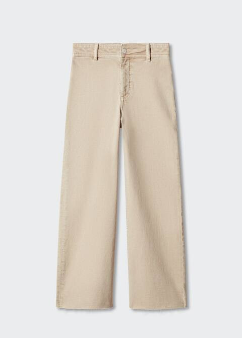 Jeans culotte high waist -  Women | Mango USA | MANGO (US)