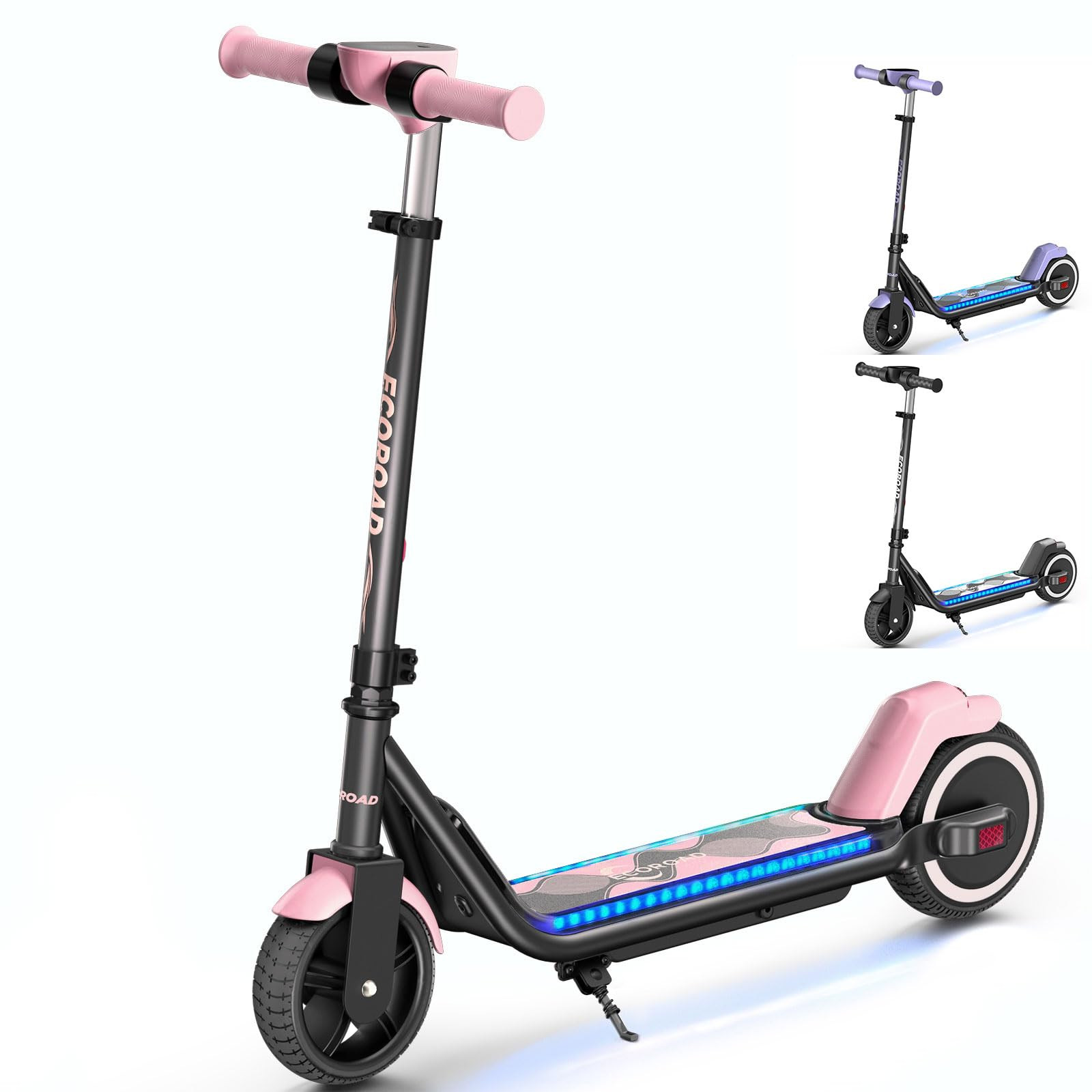 ECOROAD EK6 Kids Electric Scooter for 6-12, 3/6/10mph Speeds for Ultimate Comfort, Adjustable Height Electric Scooter, 150W & Dual Brake Safety, for Growing Adventurers（Rider:3.9-5.2 ft） | Amazon (US)