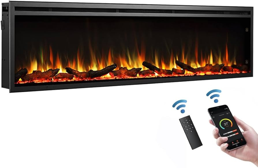 LegendFlame Austin in Wall Recessed & Wall Mounted Electric Fireplace (72") | Amazon (US)