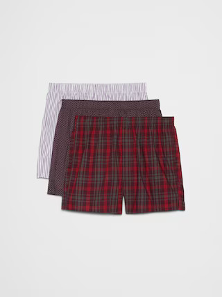 Cotton Boxers (3 Pack) | Banana Republic Factory
