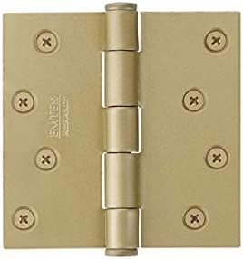Emtek 9100 Steel Hinges (Pair) - SD - 4" x 4" Square Corners - 910144 - Satin Brass (US4) | Amazon (US)