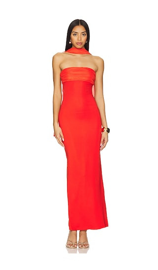 Tierra Maxi Dress in Red | Revolve Clothing (Global)